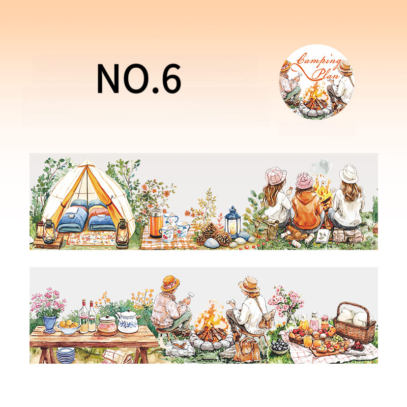 Camping Theme PET Tape