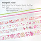 7PCS Flowers Series Washi Paper Tape