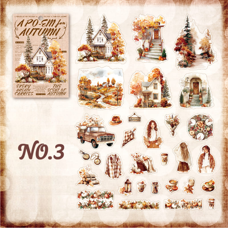 Autumn Days PET Sticker Pack