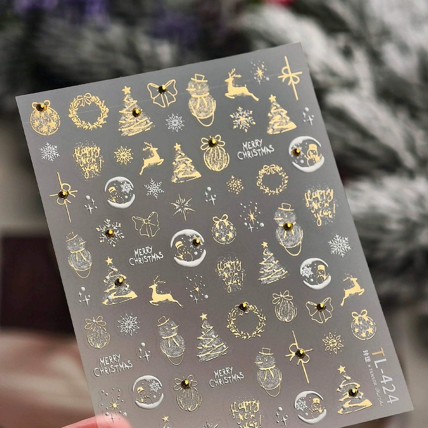 Christmas Theme Mini Decor Stickers