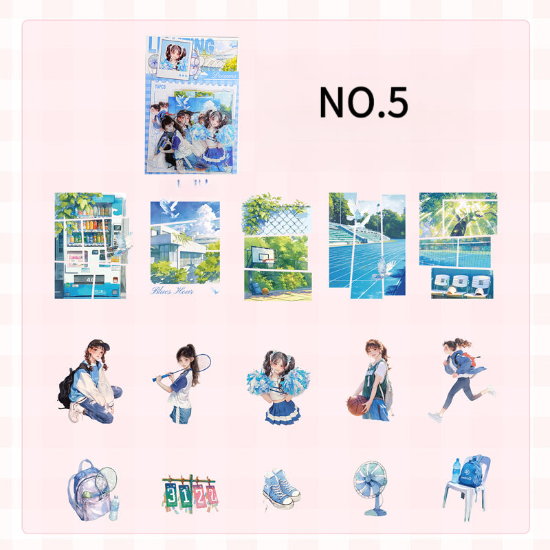 School Girl Theme Stickers