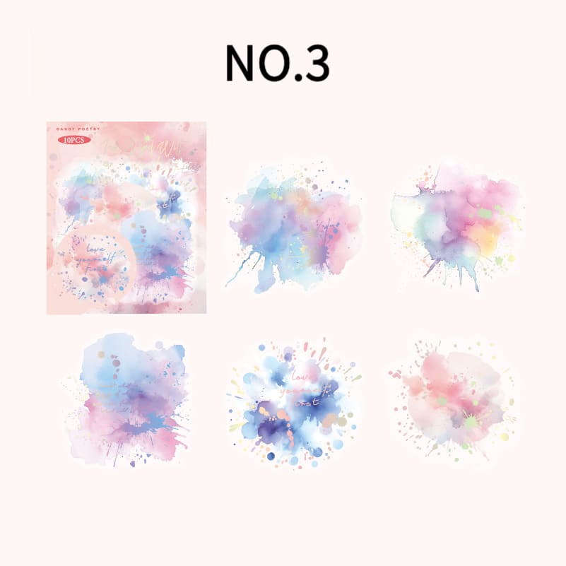 Watercolor Wash Stickers