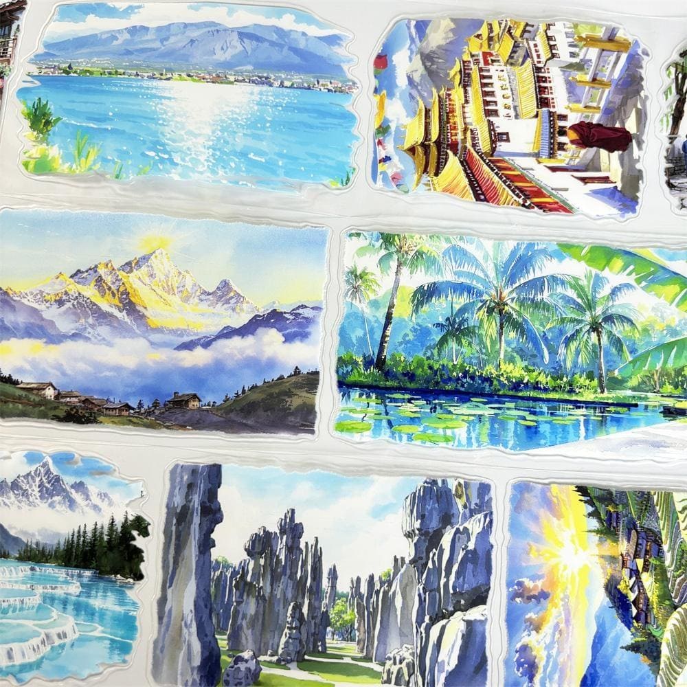 Die-Cut One Loop Scenic Series PET Tape