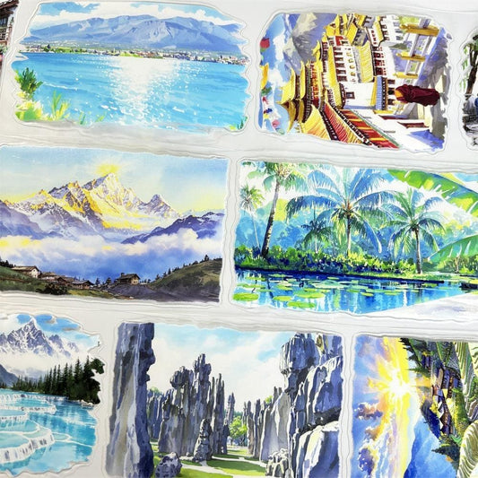 Die-Cut One Loop Scenic Series PET Tape