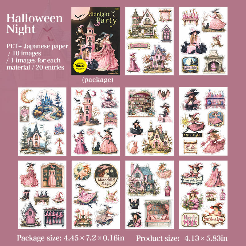 Midnight Party-Themed Sticker Book