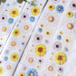 Summer Garden Flowers Die-Cut PET Tape