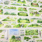7cm*100cm Countryside One Cycle PET Tape