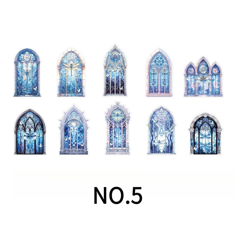 Window View Scenes PET Stickers