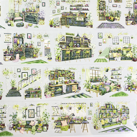 One Cycle Home Greenery Layout PET Tape