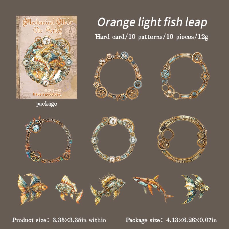 Steampunk Ocean Stickers