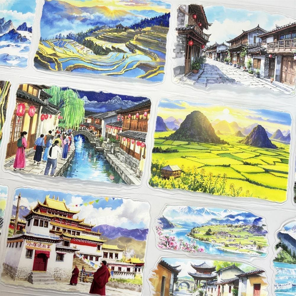 Die-Cut One Loop Scenic Series PET Tape