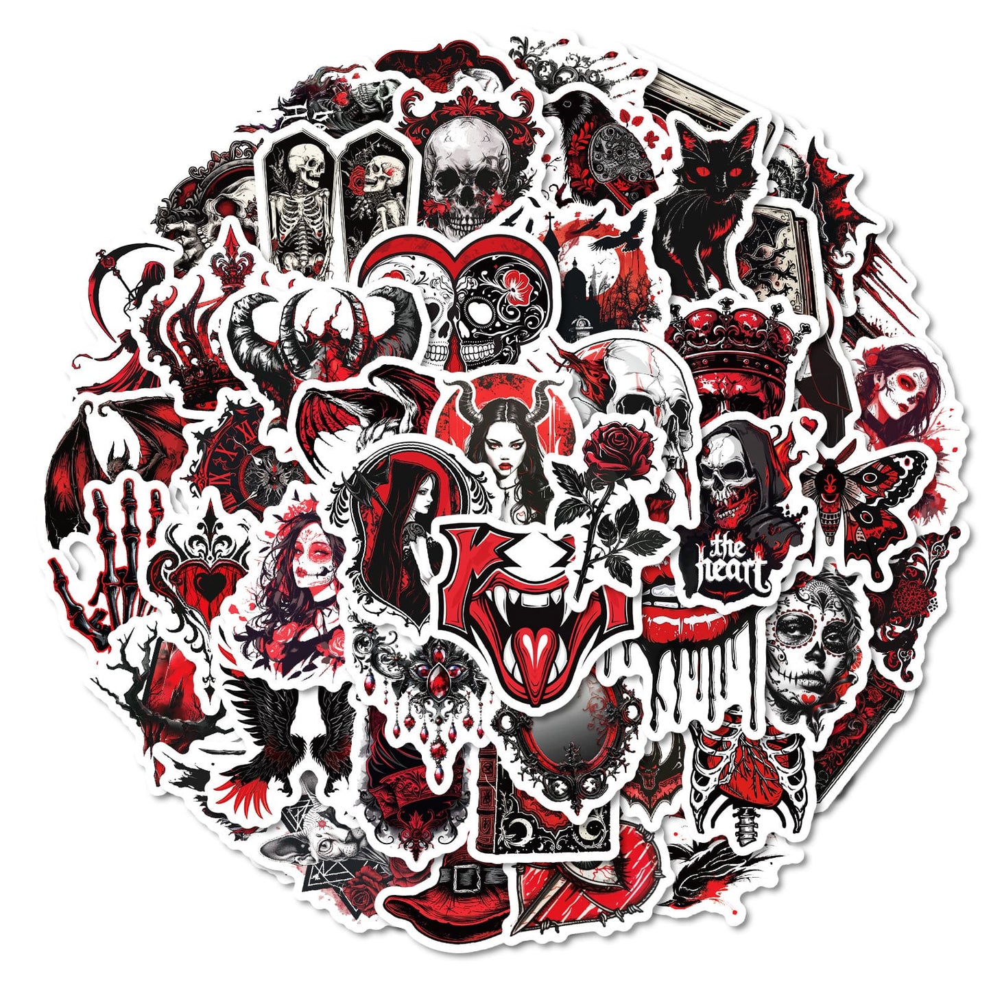 50PCS Gothic Stickers Pack