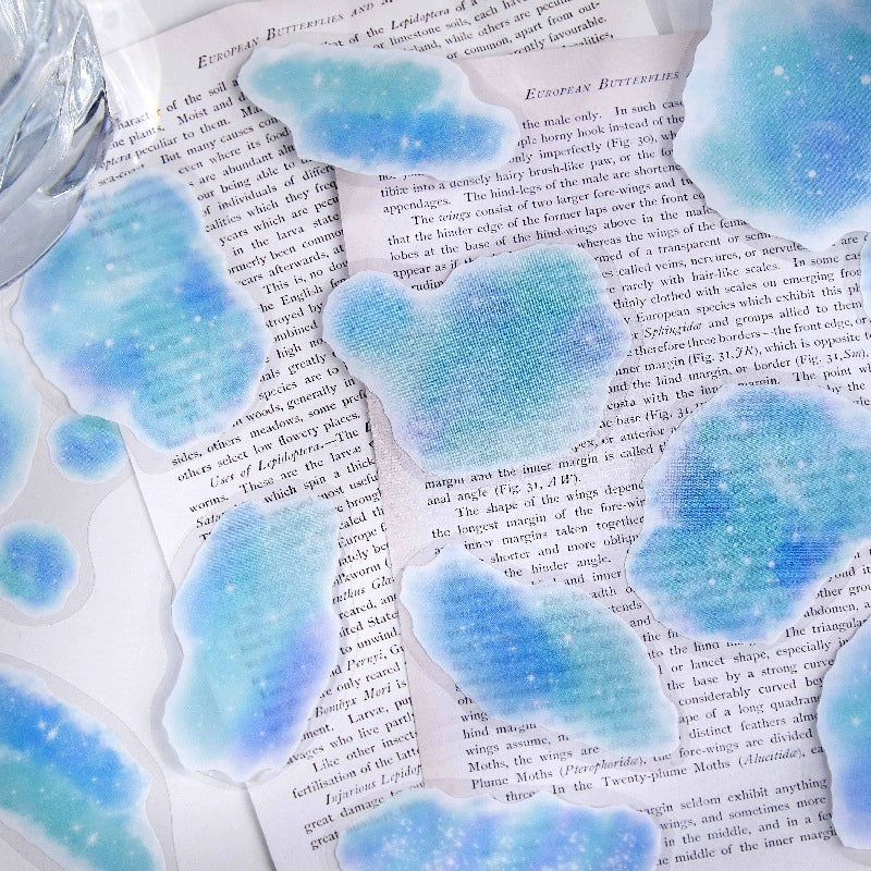 Watercolor Blending Theme PET Stickers