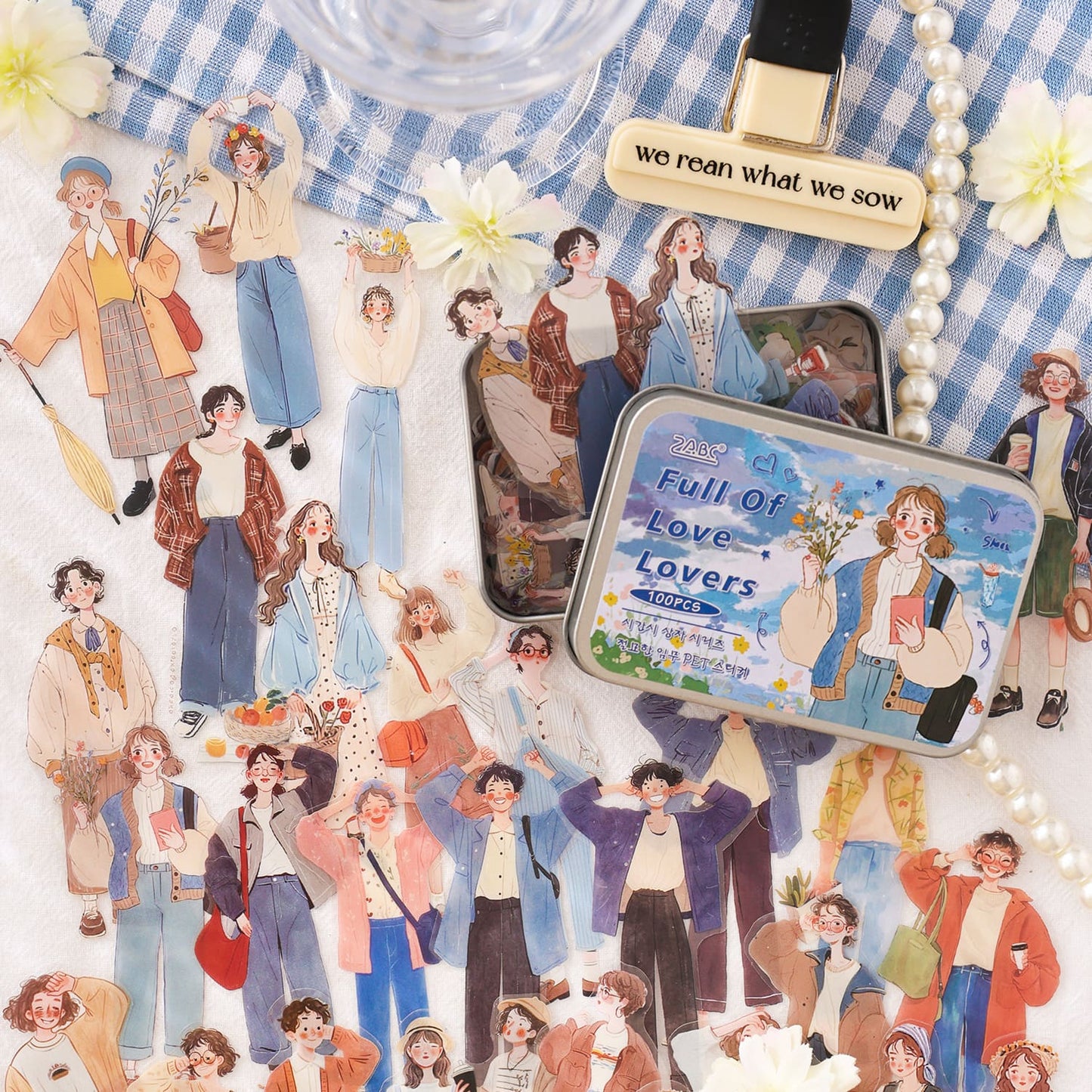 100PCS Character-Themed Stickers