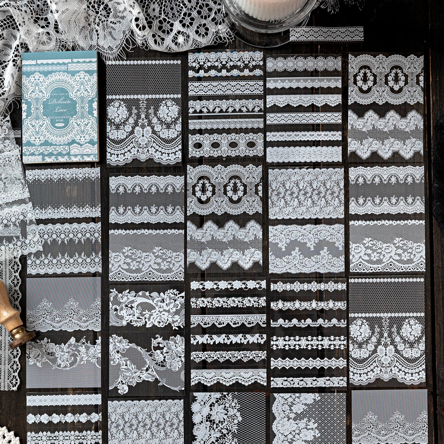 PET Lace Sticker Book