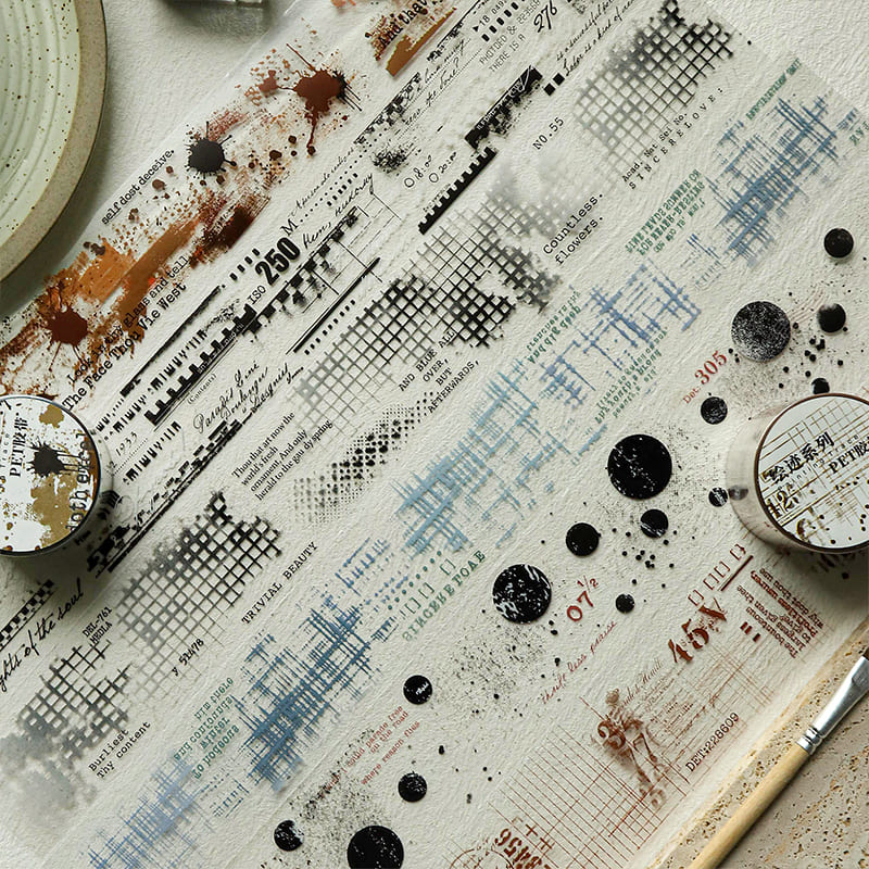 Mottled Ephemera Style PET Tape
