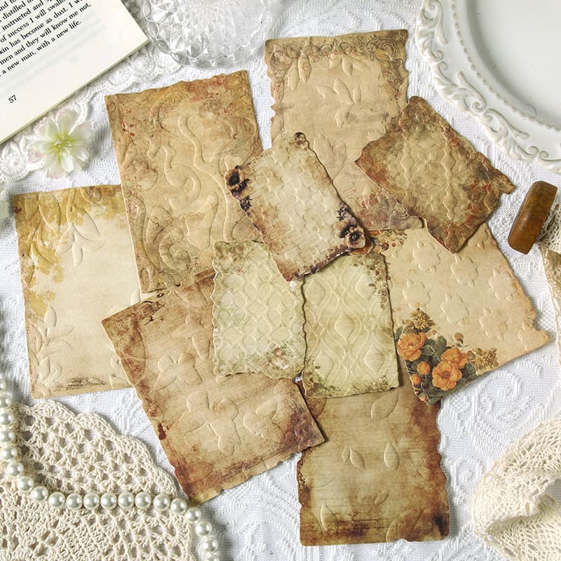 Flower Theme Relief  Scrapbook Paper