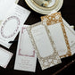 Floral Border Tear-off Sticky Note Pad