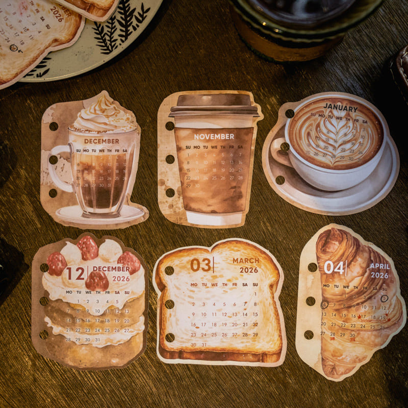 Coffee & Bakery Themed Memo Pad