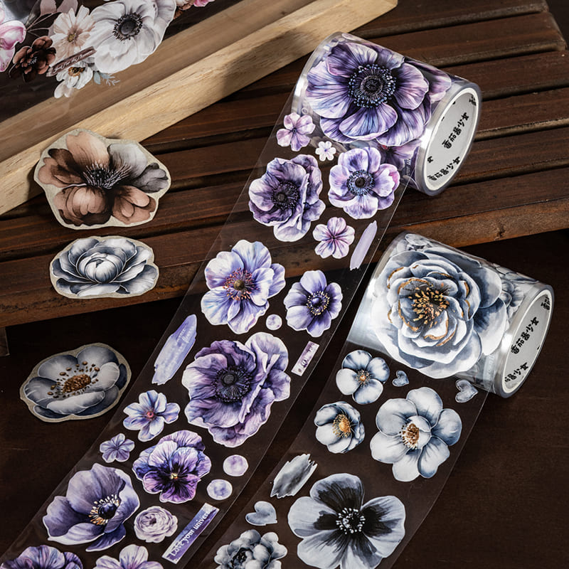 Flower Die-Cut Decorative PET Tape