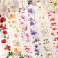 4 PCS Floral Theme PET Tapes