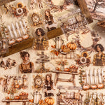 Autumn Lifestyle PET Stickers Set – cozy fall journaling and scrapbook stickers