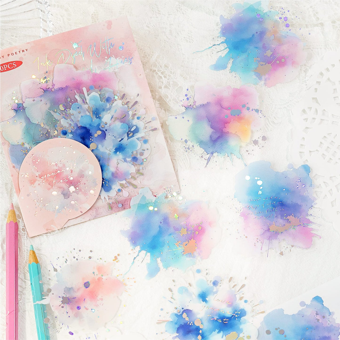 Watercolor Wash Stickers