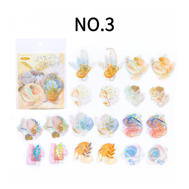 Watercolor Holographic Stickers