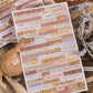 4PCS Retro Gold Foil Stickers