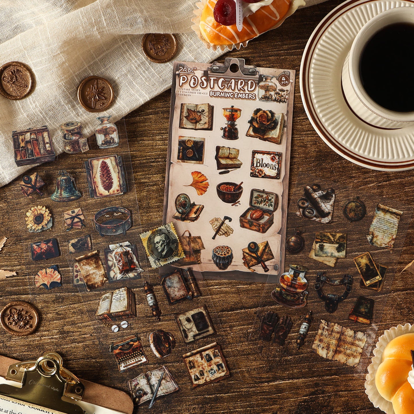 Vintage Ephemera Sticker Pack