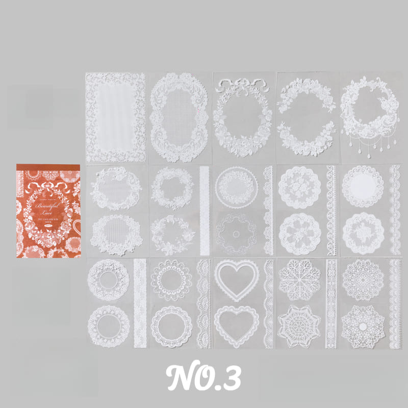 PET Lace Sticker Book