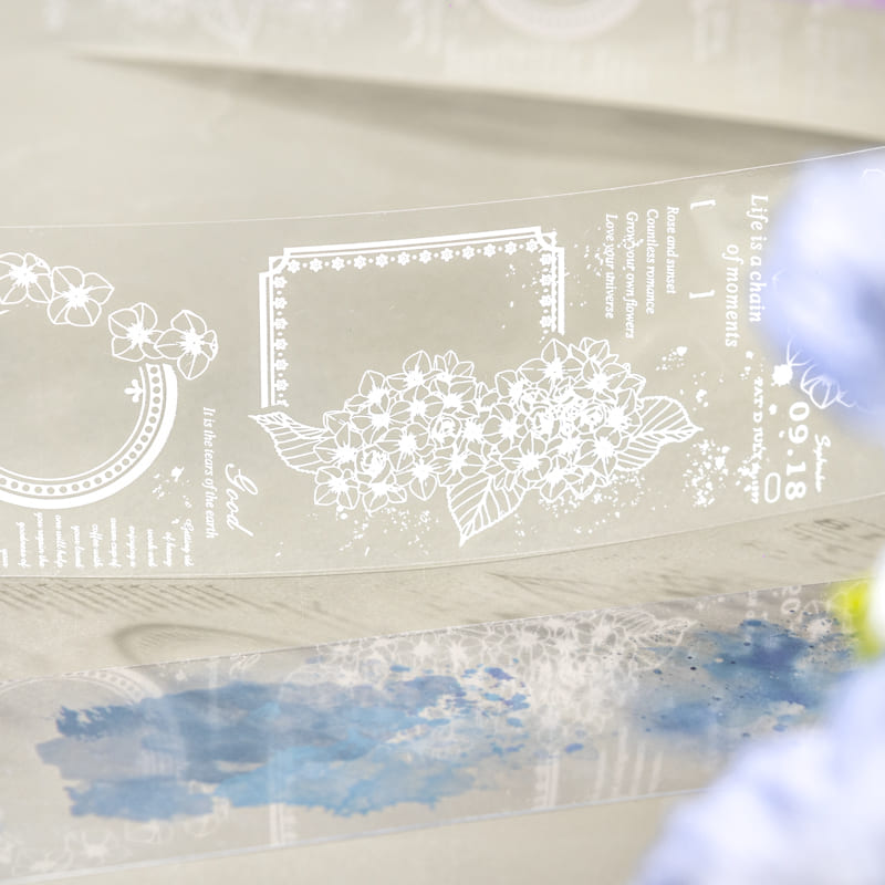 2-Pack Floral Marble PET Tape Set
