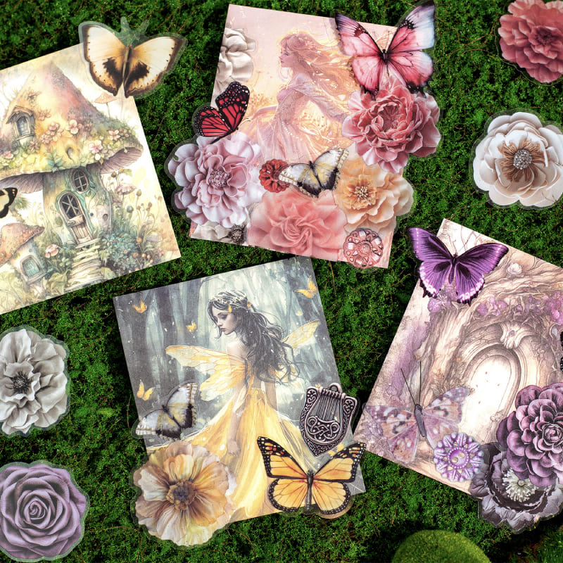 Vintage Floral Character Material Pack