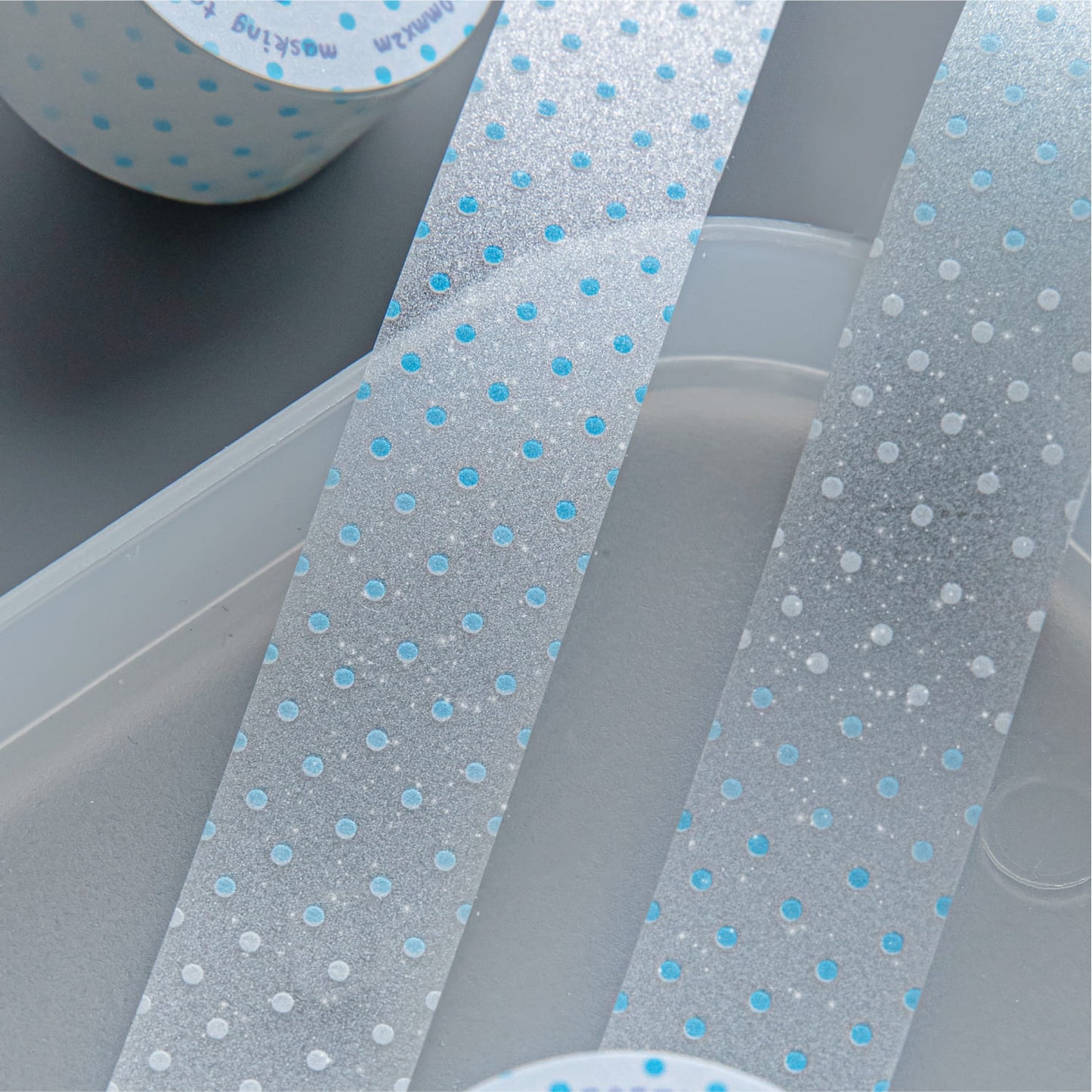 Glitter Transparent PET Tape