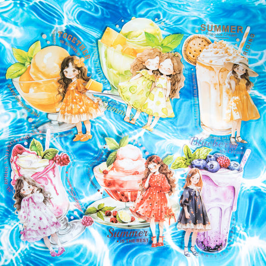 Summer Girl Stickers