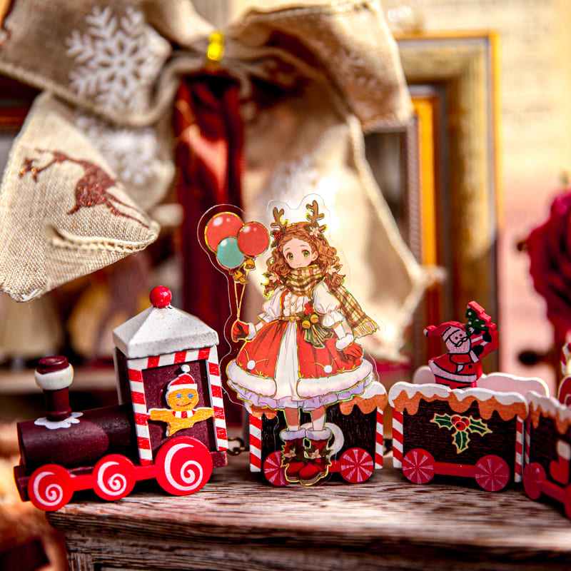 Cute Christmas Girl Stickers