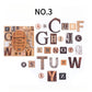 Vintage Alphabet Sticker Pack