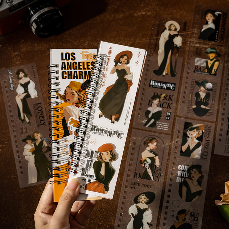 Vintage Elegant Figures Sticker Book
