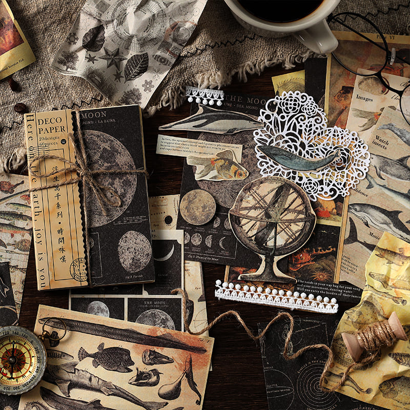 60PCS Nature Aesthetic Scrapbook Paper