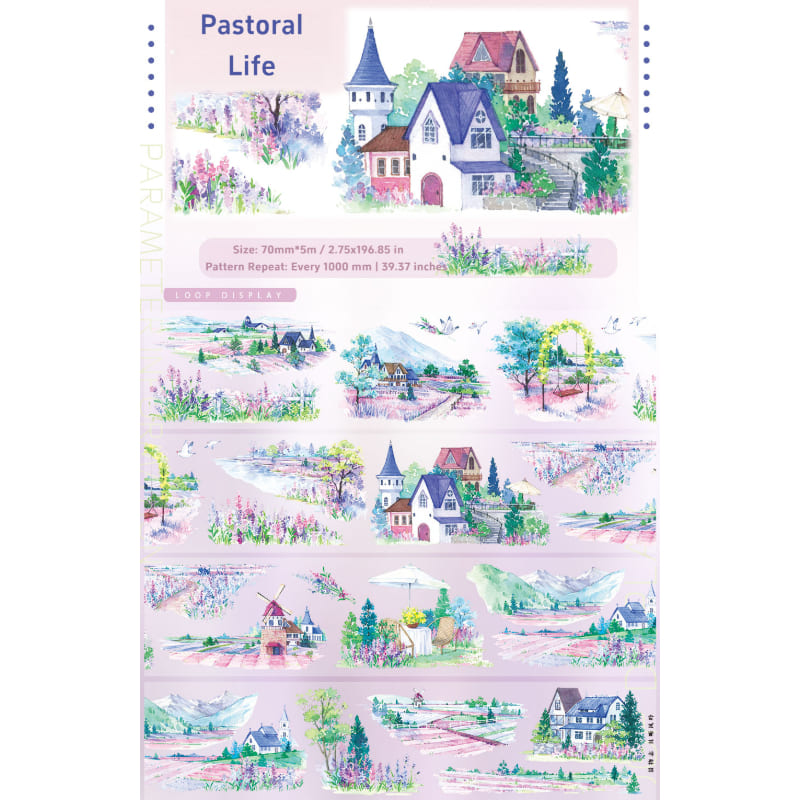 Rustic  Cottage Extra Long Loop Tape