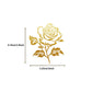 50PCS Golden Plants Stickers