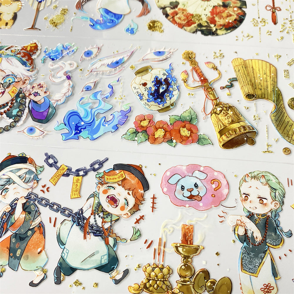 6.3cm*100cm Cute Zombie One Cycle PET Tape