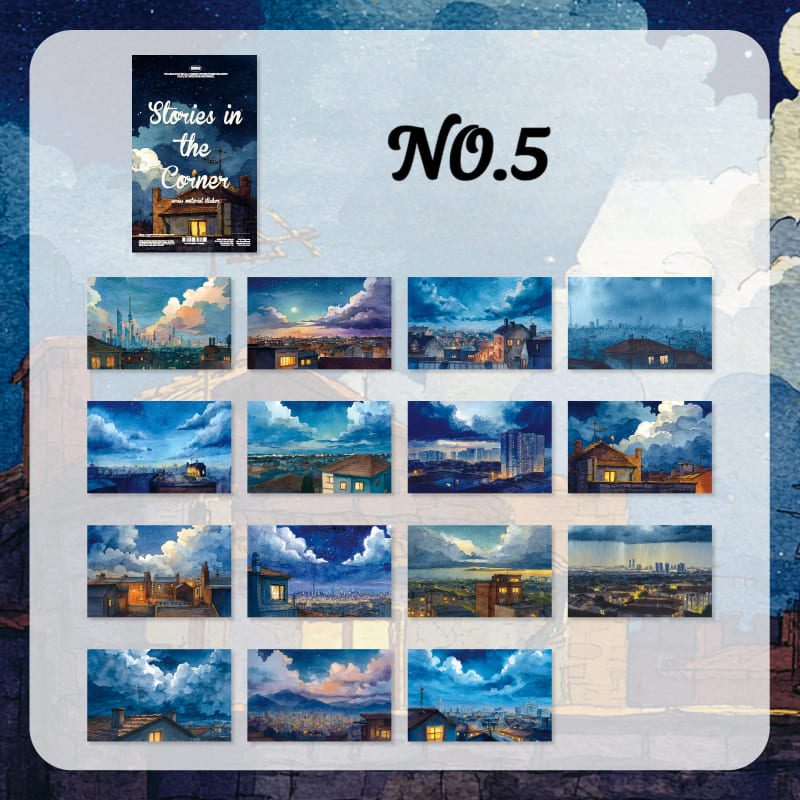 Urban Twilight Scenery Paper Pack