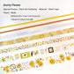 7PCS Flowers Series Washi Paper Tape