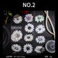 White Flower Stickers