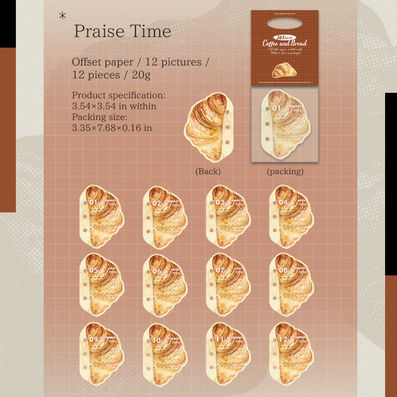 Coffee & Bakery Themed Memo Pad
