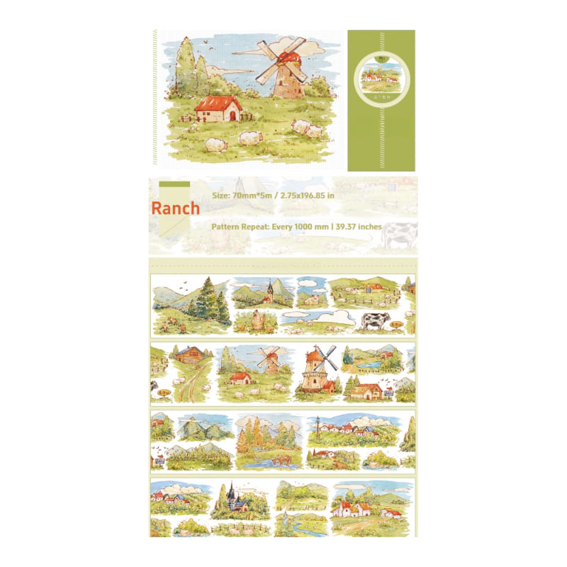Rustic  Cottage Extra Long Loop Tape
