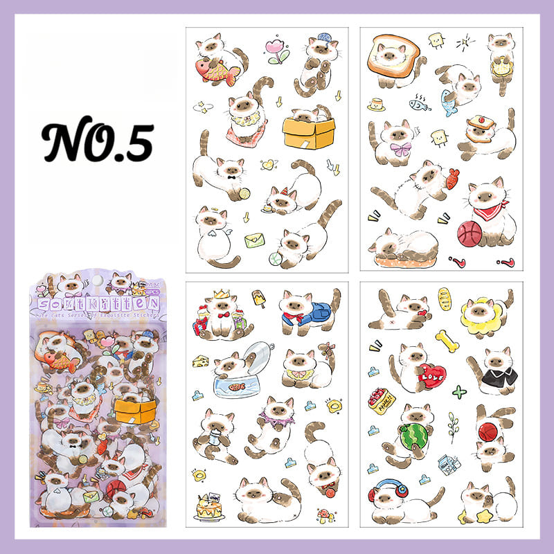 Playful Cat Planner Stickers