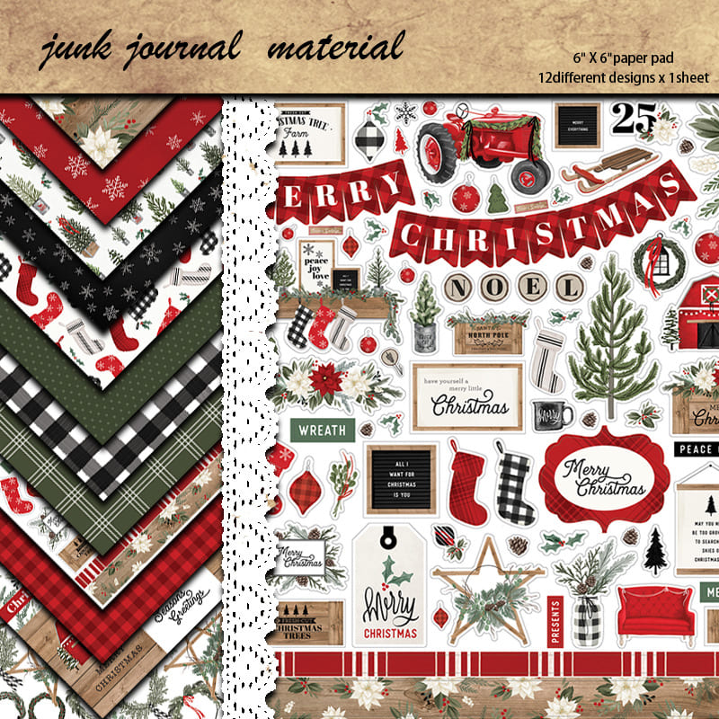Christmas Scrapbook Paper - Collection 1