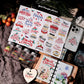 2PCS Christmas Phrase Transfer Stickers